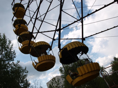 The ferris wheel in Pripyat is one of the more famous landmarks of the Chernobyl Exclusion Zone. Photo: Juhana & Maria Pettersson